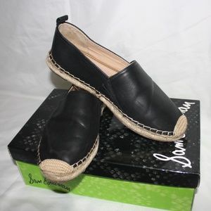 Sam Edelman Khloe Black Leather Espadrille
